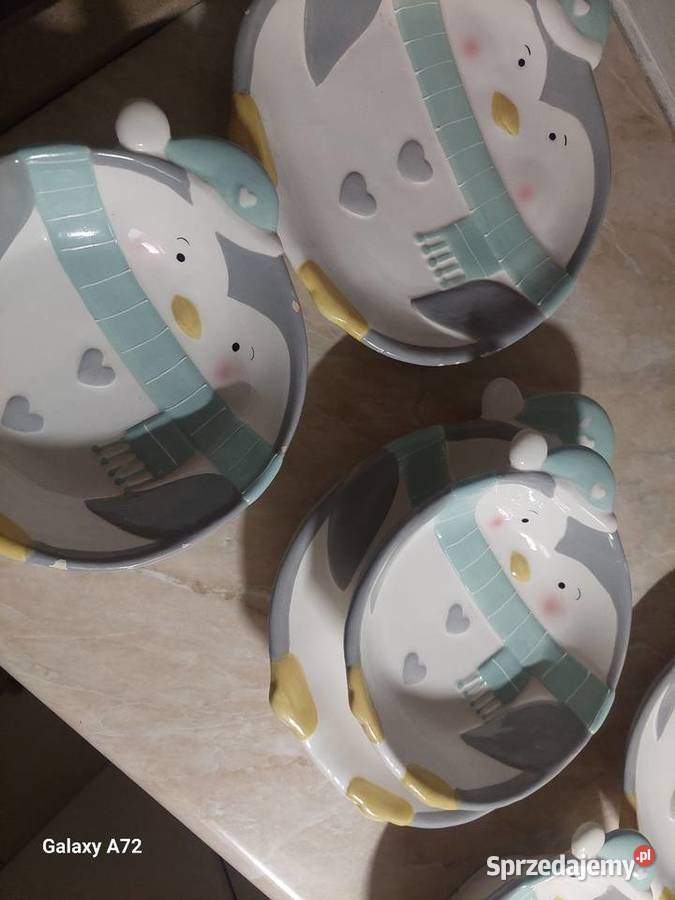 Zestaw obiadowy HomeYou PINGWINKI Talerze i talerzyki mazowieckie Pruszków