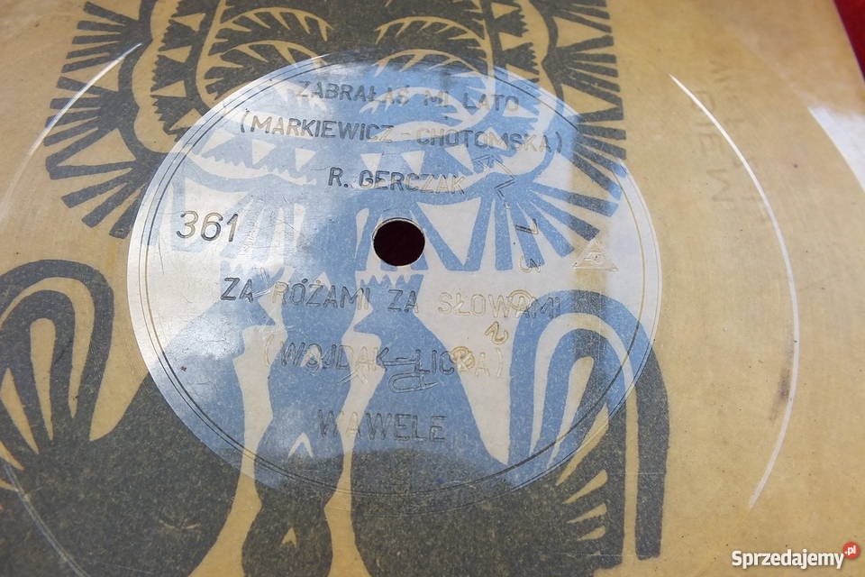 Stara pocztówka dźwiękowa Wawele RGerczak