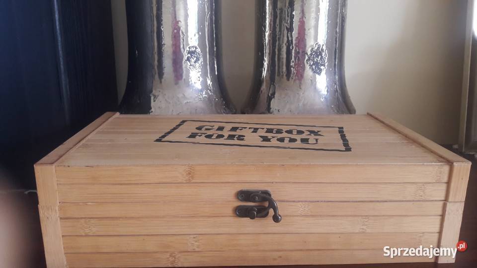 Skrzynka bambusowa pudełko szkatułka 20 x 36 wys mazowieckie Radom