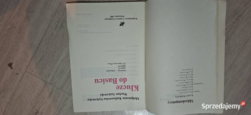 1 wydanie 1987 Klucze do Basicu WNT nakład 60 Łęczyca