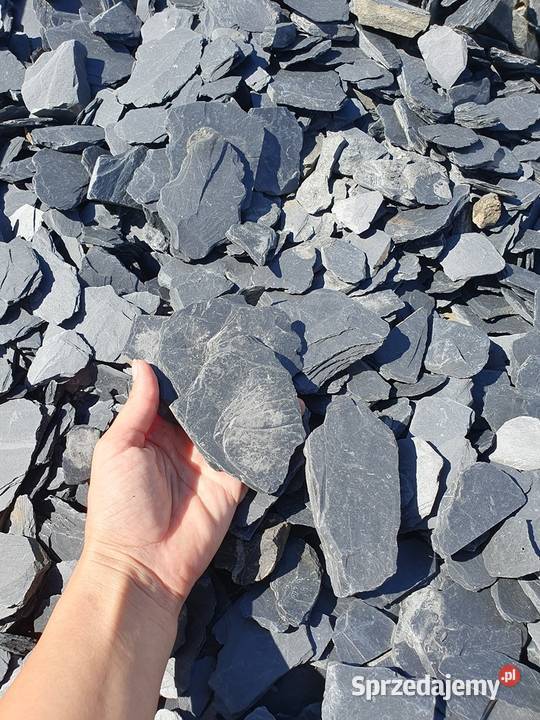 KAMIEŃ CZARNY DO OGRODU MOON BLACK ŁUPEK CZARNY dolnośląskie Bielawa sprzedam