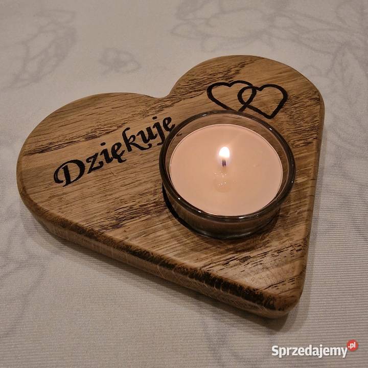 Świecznik drewniany z dębu Dija No 46 warmińsko-mazurskie Sępopol