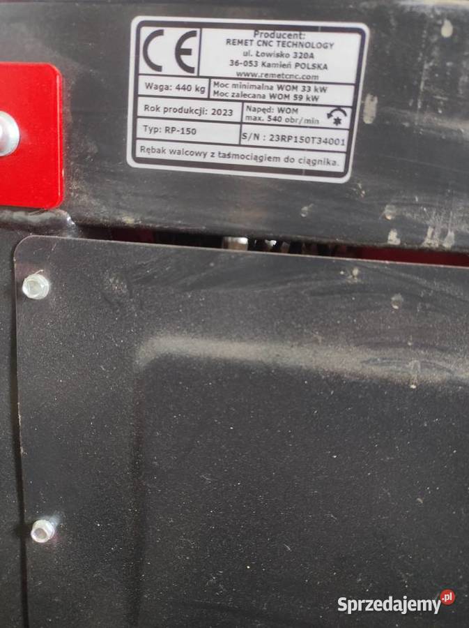 Rębak do drewna z taśmociągiem 3m Tykocin