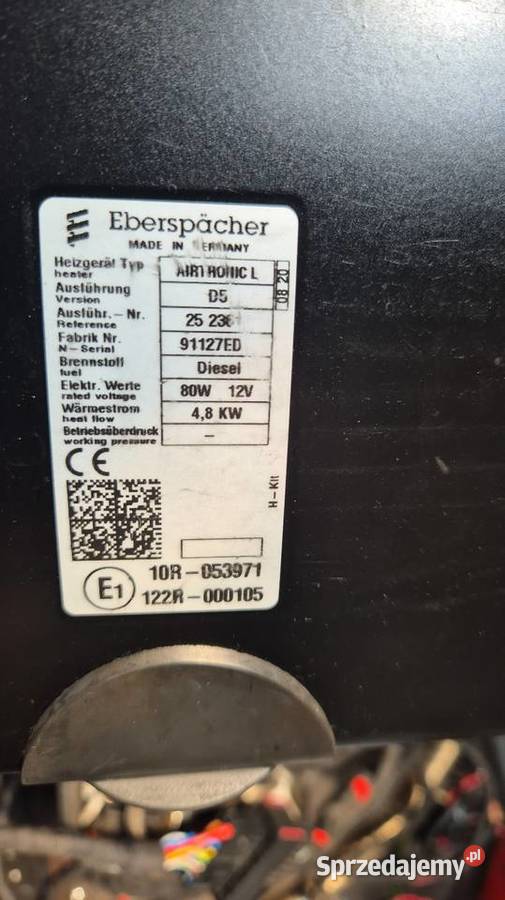 Webasto ogrzewanie Eberspacher Airtronic D5 12V Ogrzewanie postojowe Żerków