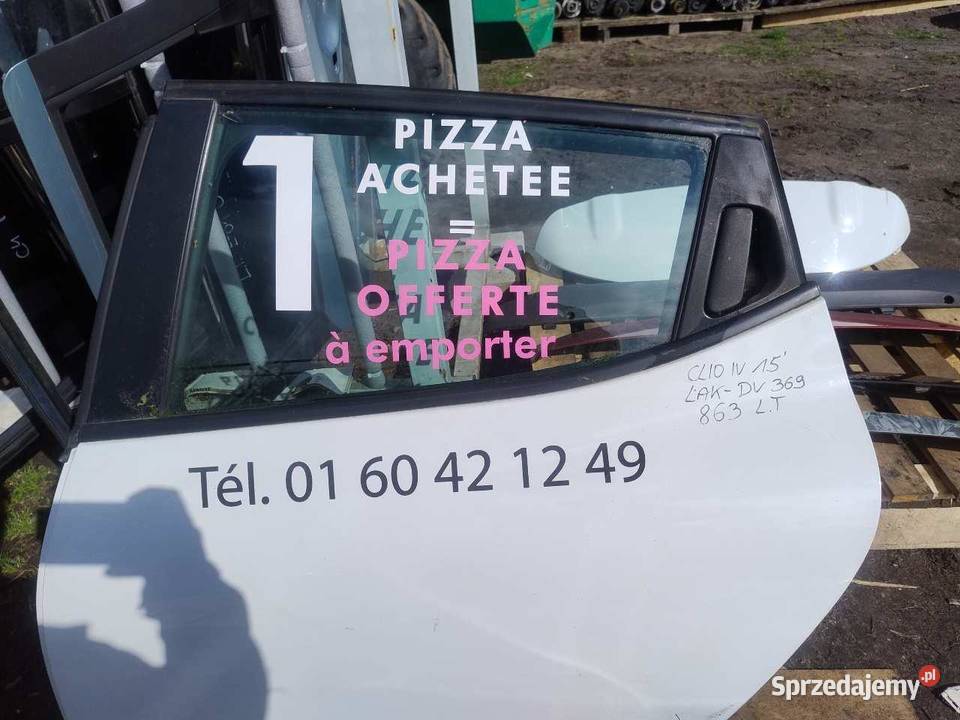 DRZWI LEWY TYŁ DV369 RENAULT CLIO IV osobowe