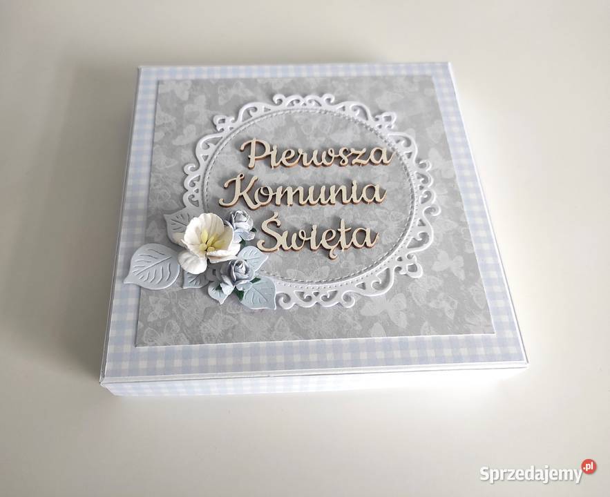 Kartka z pudeleczkiem ręcznie robiona Komunia Łódź