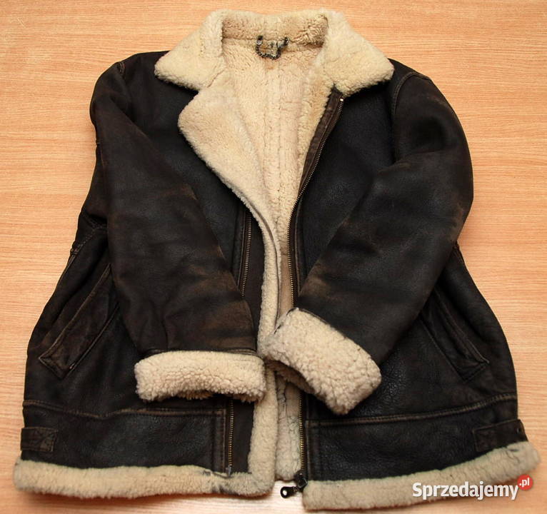 Pilotka Skórzana kurtka lotnicza z kożuchem 4850 Kurtki Części i akcesoria motocyklowe Warszawa