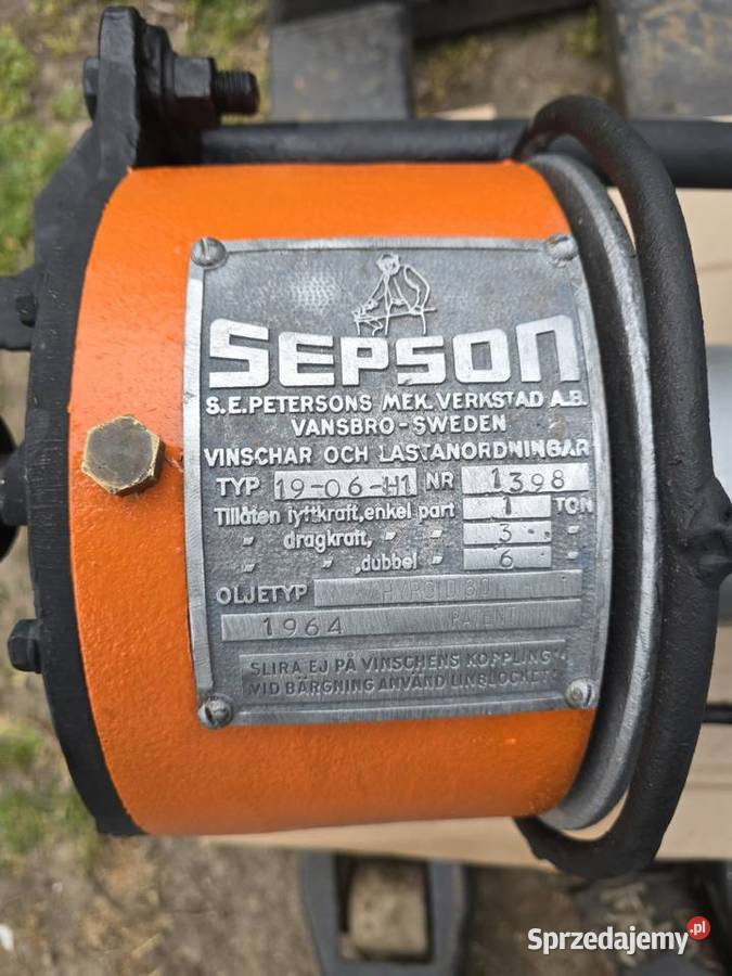 Wyciągarka Mechaniczna SEPSON podkarpackie Rokietnica