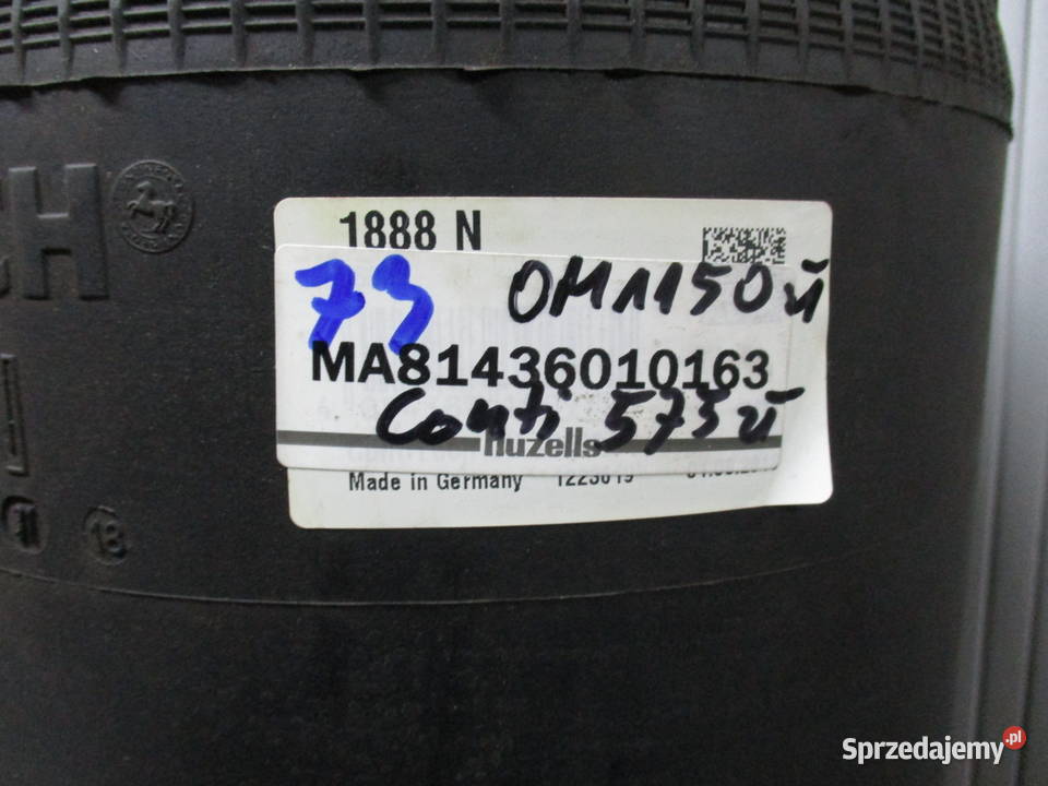 Poduszka powietrzna zawieszenia Man 81436010163 Mogilno