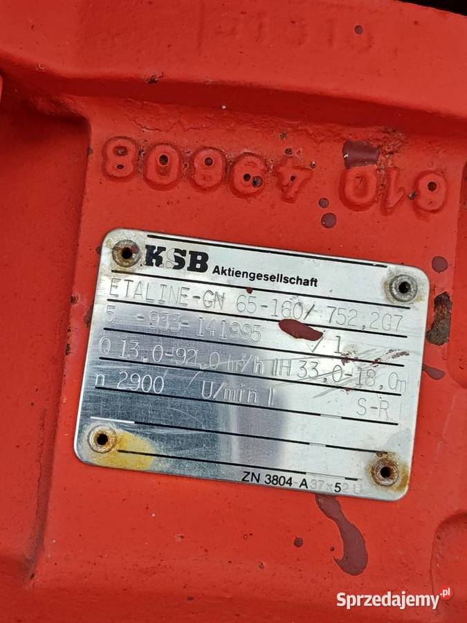 Pompy KSB obiegowe 4 Sztuki Hurt Pozostałe Pozostałe