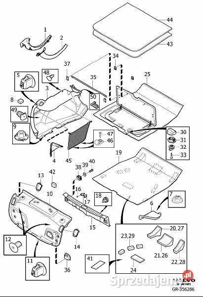 VOLVO S60 nakladka oslona tylnego pasa bagaznika Bielany Wrocławskie sprzedam