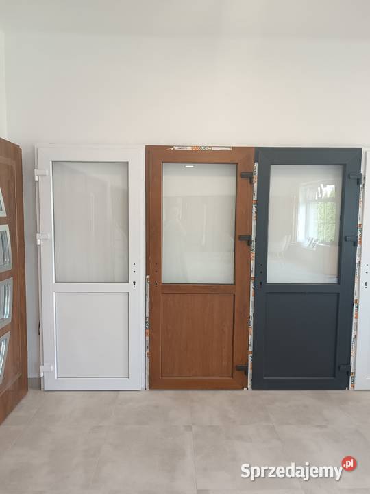 Drzwi PCV tzw sklepowe ręki szybka wysyłka lubelskie Chełm