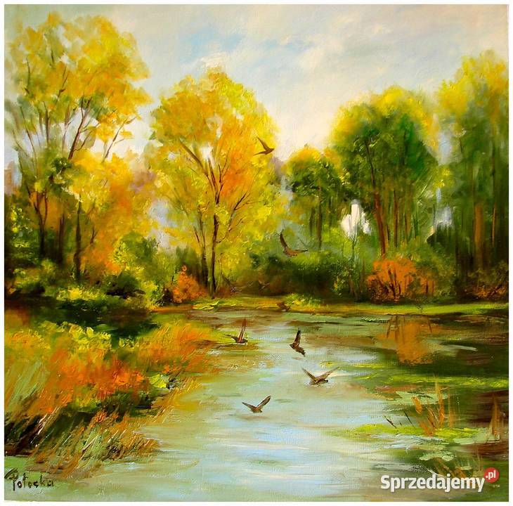 Na spacerze obraz olejny 5050 dostępny Błonie