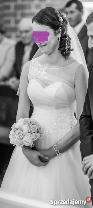 Suknia ślubna La Lucienne model KENDRA r40 biały Damska Goleniów