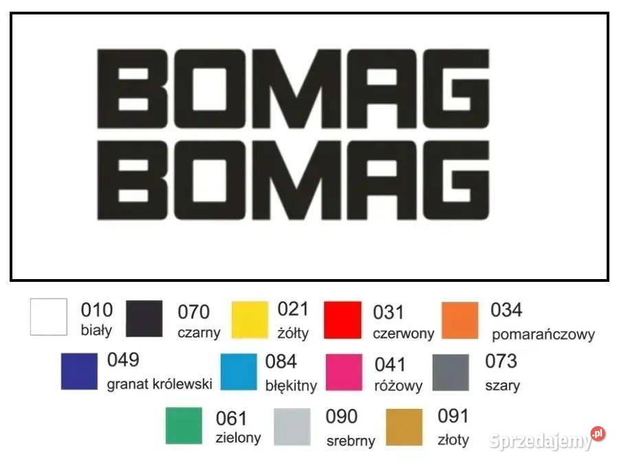 Naklejka wlepka BOMAG 49 2 Zamiennik Karoseria
