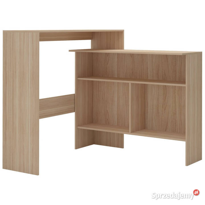 Stół barowy z 2 blatami dąb 130 x 40 x 120 Warszawa