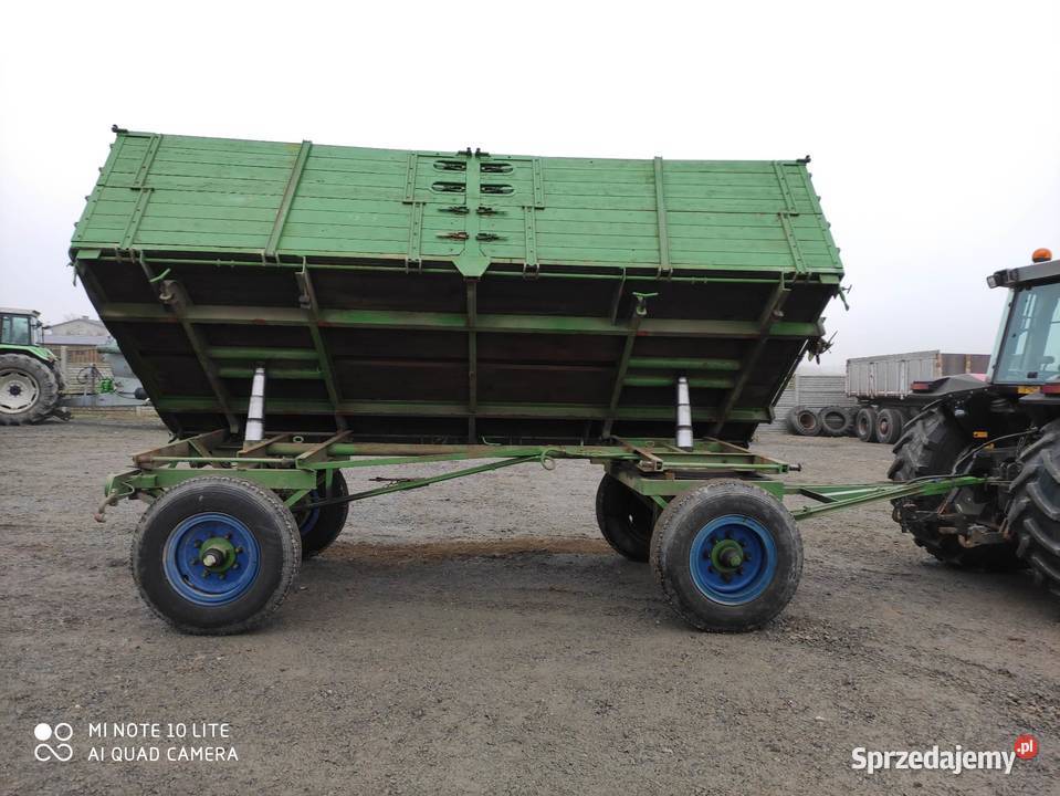 Przyczepa wywrotka na 2 strony boki 10 ton nieuszkodzony Radom