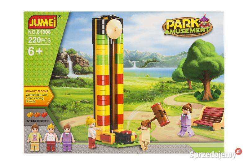 Klocki Jumei PARK ROZRYWKI 220 elementów 30 x 21 Klocki Poznań