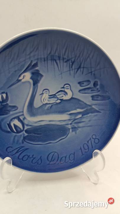 Talerz kolekcjonerski BG ptaki perkoz Zamość