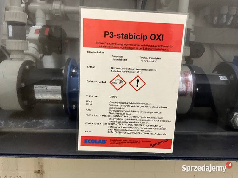 System dozowania H2O2 Boostera Ecolab pompki lubuskie Sława