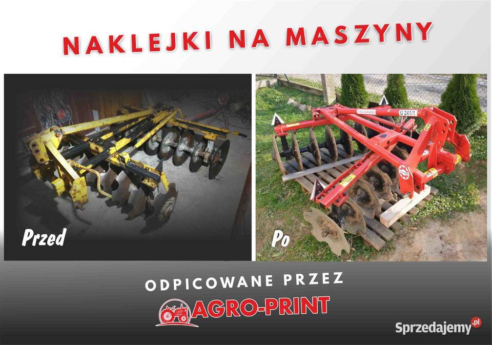 Naklejki na maszyny rolnicze współpraca z Pleszew