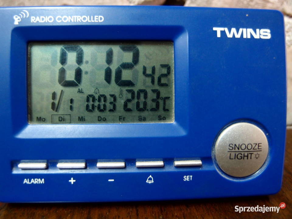 Zegar budzik termometr Cyfrowe sterowany radiem Zegary Łódź