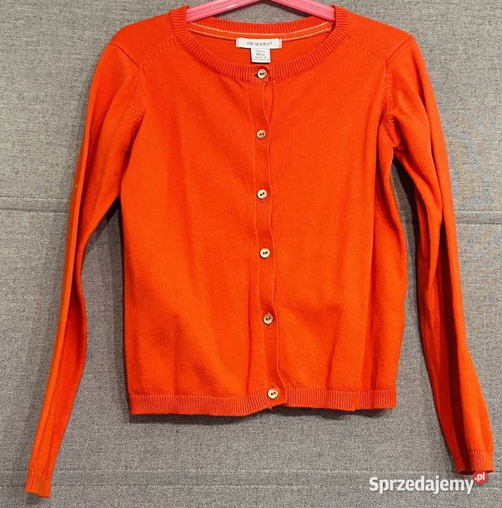 Czerwony dziewczęcy sweter Primark rozmiar 128 mazowieckie