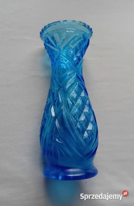Niebieski wazon Rossini Empoli wzór Blue Diamnd Koźminek sprzedam