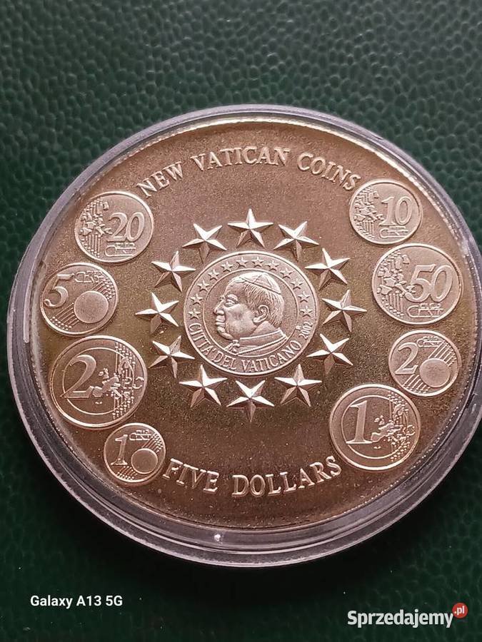 5 Dolarów Liberia 2004 r Mennicze Lustrzane Konin