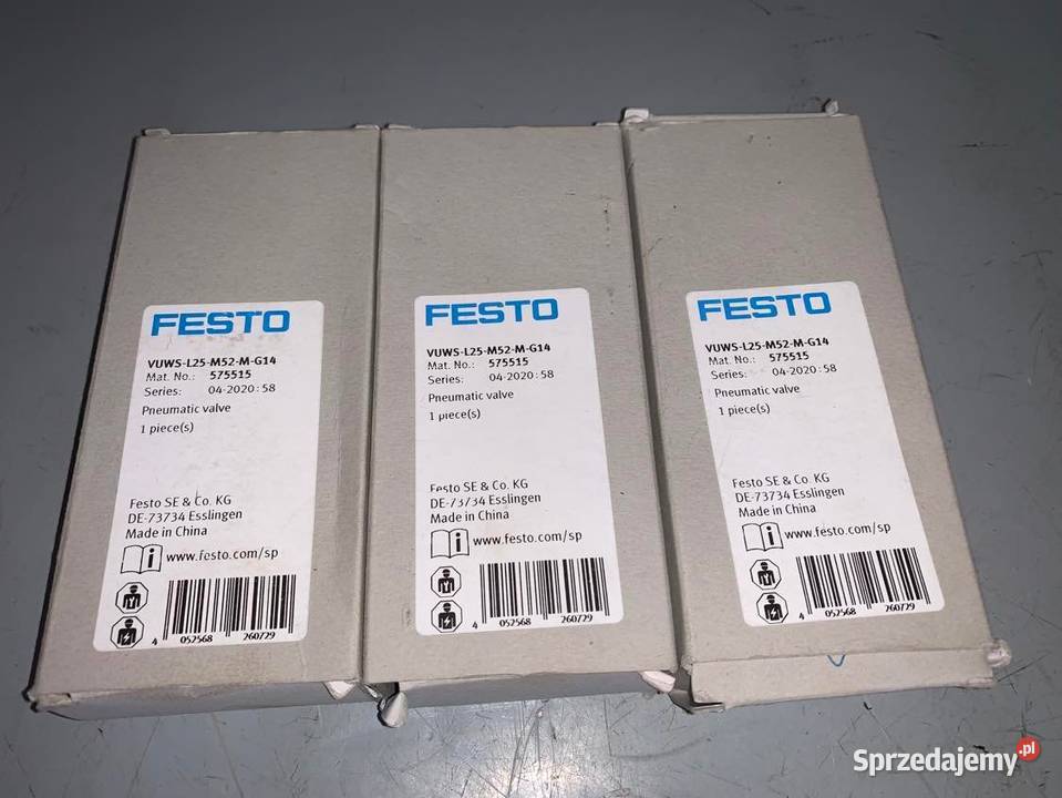 Festo VUWSL25M52MG14 575515 Zawór pneumatyczny Warszawa sprzedam