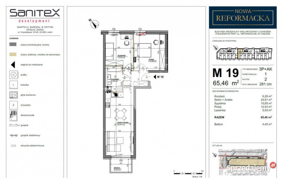 Nowa Reformacka Nowa era komfortu w sercu Chełma parter Chełm