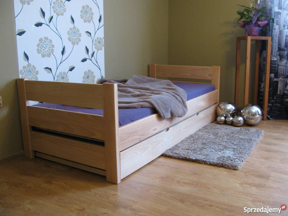 Masywne łóżko z litego drewna bukowe Producent  mebli