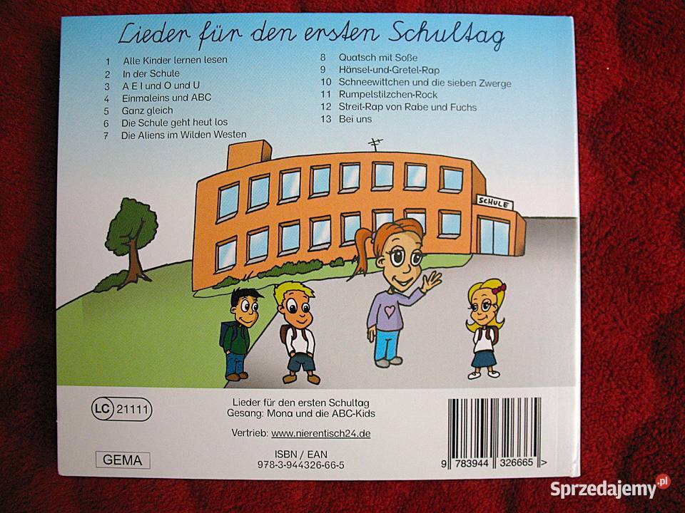 płyta CD z książeczką Songs zur Einschulung Neue Ozdoby Ozdoby
