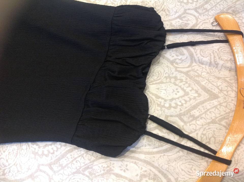 Mini Sukienka Letnia Mała Czarna DIVERSE M j Z wysokim stanem