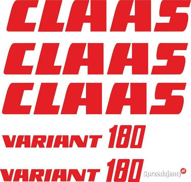 naklejki claas variant 180 kujawsko-pomorskie