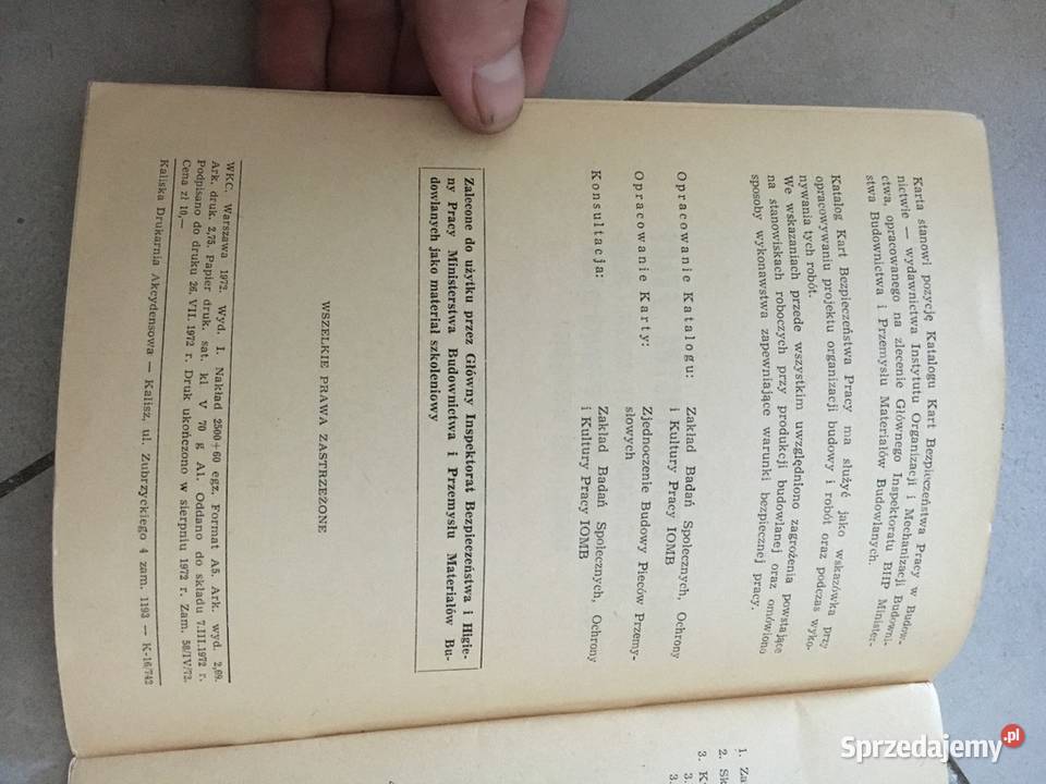 Karta Bezpieczeństwa Pracy Zakładów Przemysłu Łęczyca