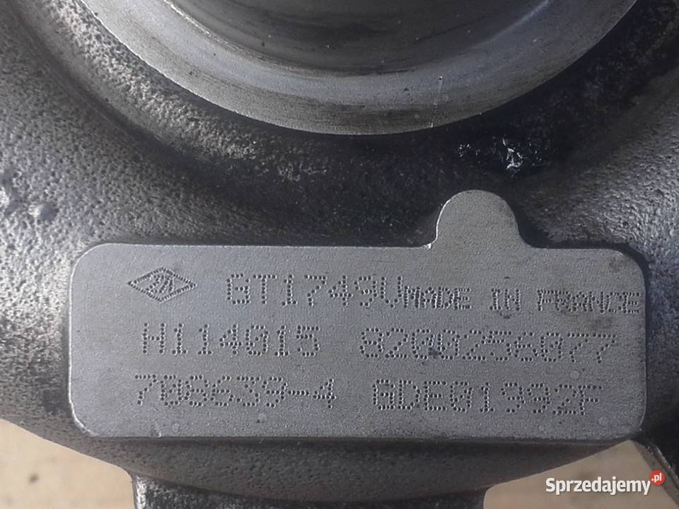 Renault Laguna 2 Turbosprężarka 19 dci turbosprężarki Silniki i osprzęt