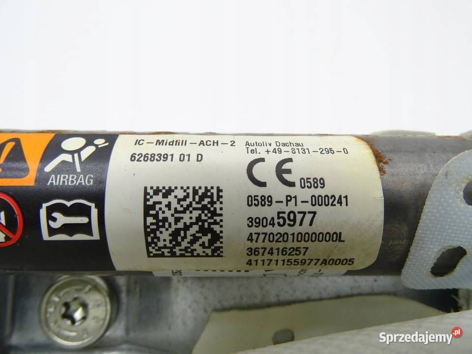 KURTYNA POWIETRZNA AIRBAG LEWA OPEL CORSA E sprzedam