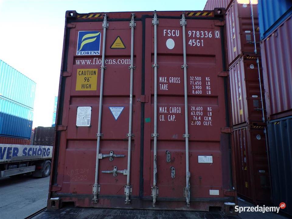 Kontener morski magazyn garaż blaszak 40HC