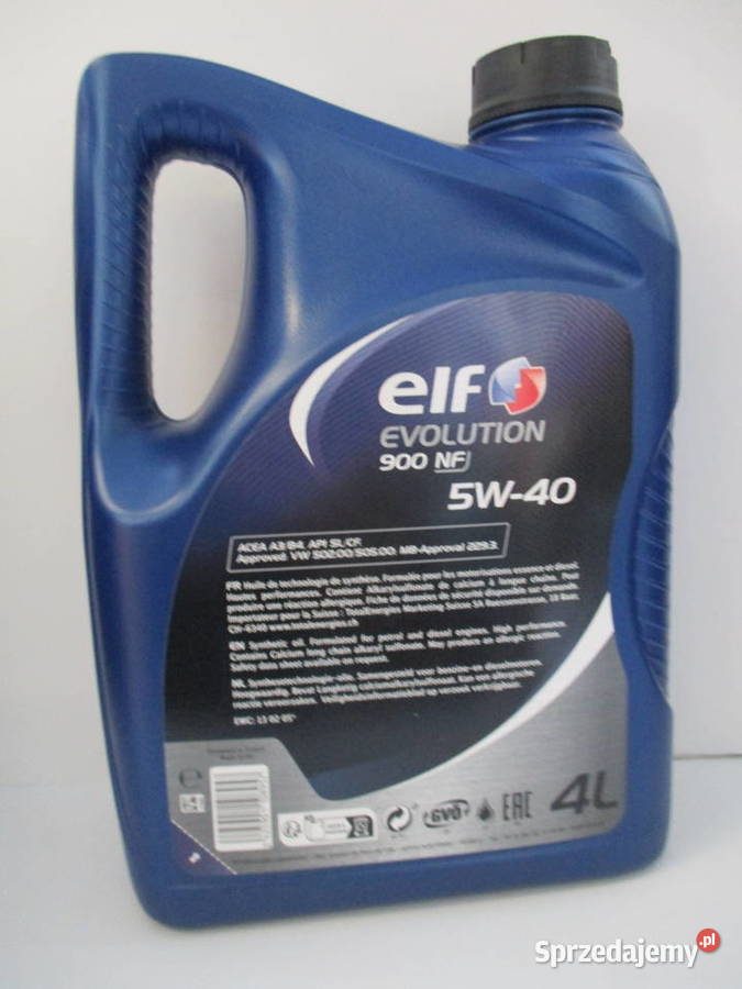 EVOLUTION 900 NF 5W40 4L API SLCF ACEA A3B4 MB Oleje silnikowe