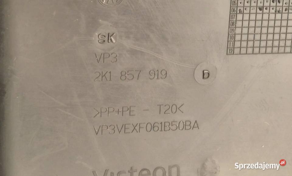 SCHOWEK PÓŁKA PASAŻERA VW CADDY III 3 2K1857919D Działoszyce sprzedam