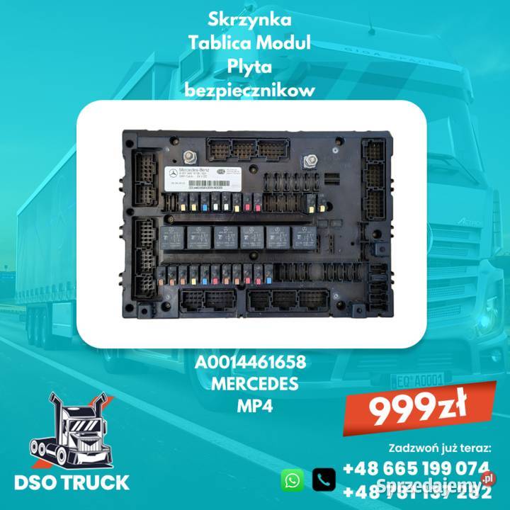 A0014461658 MERCEDES MP4 Skrzynka Tablica Modul świętokrzyskie