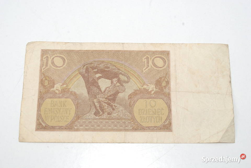 Stary banknot 10 złotych 1940 antyk rzadki Numizmatyka Cieszyn sprzedam