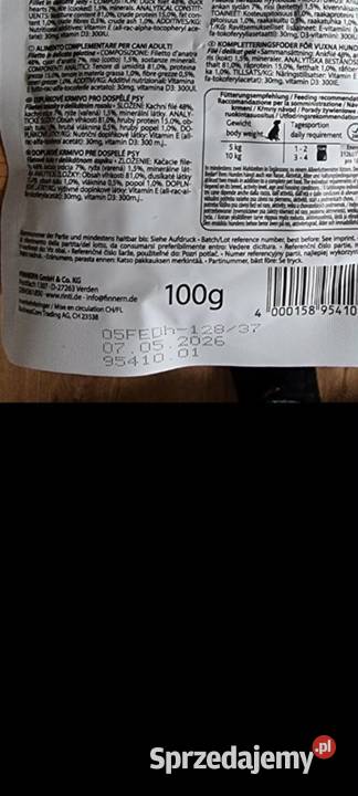 Karma mokra Rinti Filetto Kielce