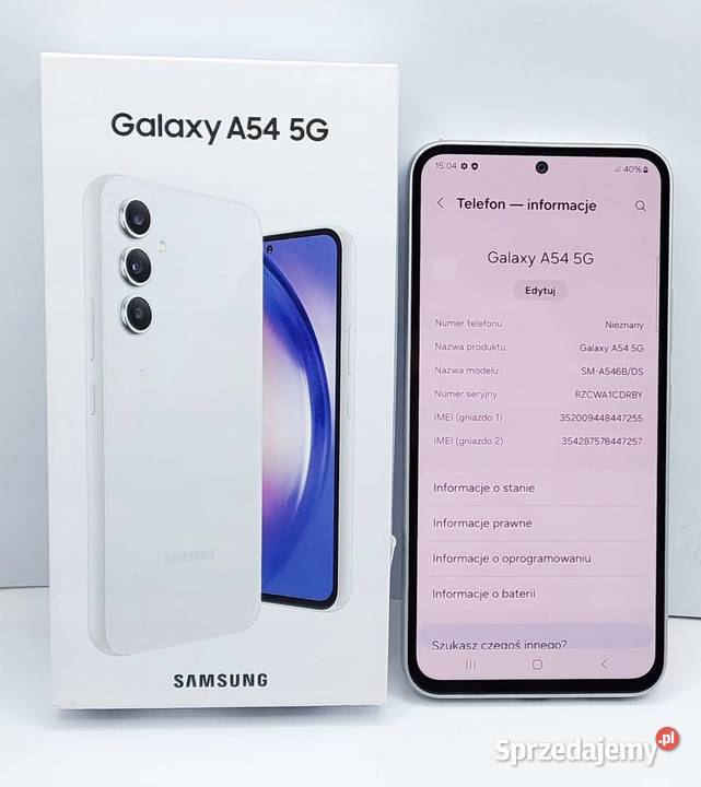 Samsung Galaxy A54 5G biały 8/128GB używany