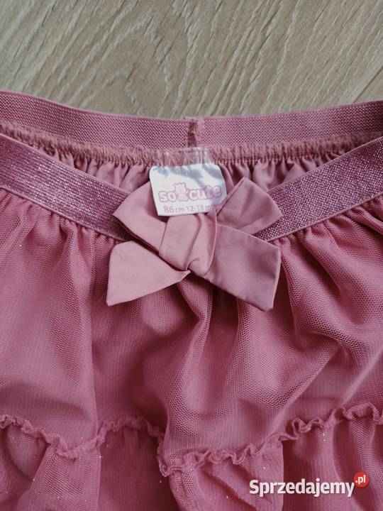 Spódniczka dziewczęca tiulowa różlila z brokatem dziewczynka Płock