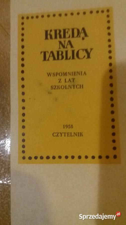 Kredą na tablicy książki dziecięce Marian Warszawa