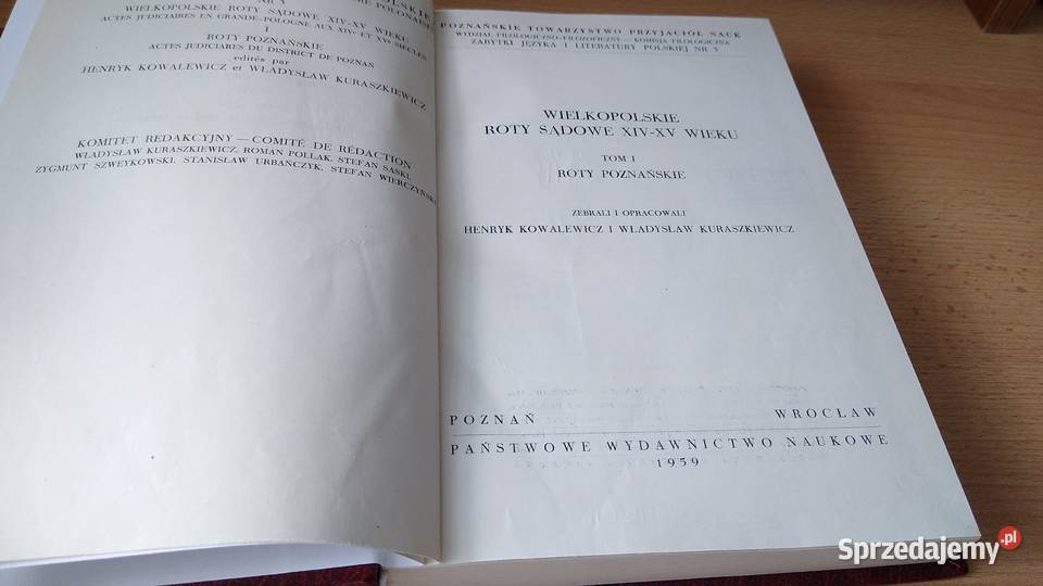 Wielkopolskie roty sądowe XIVXV w T 1 Poznańskie twarda Gdańsk