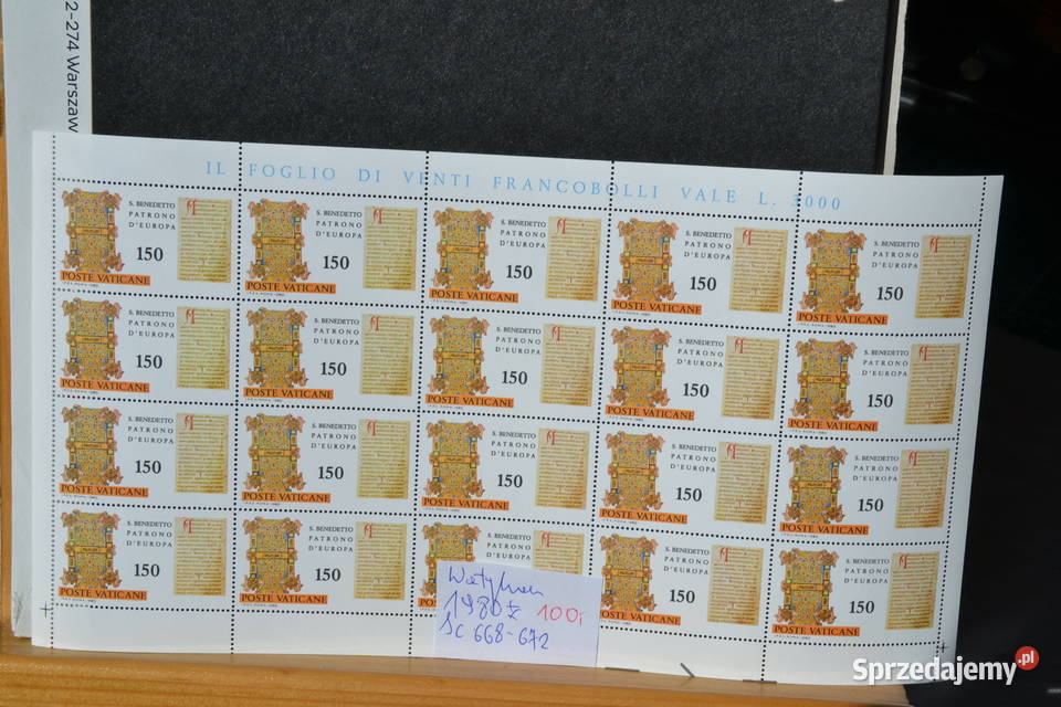 Znaczki Watykan Arkusze Sc 668672 Sobótka