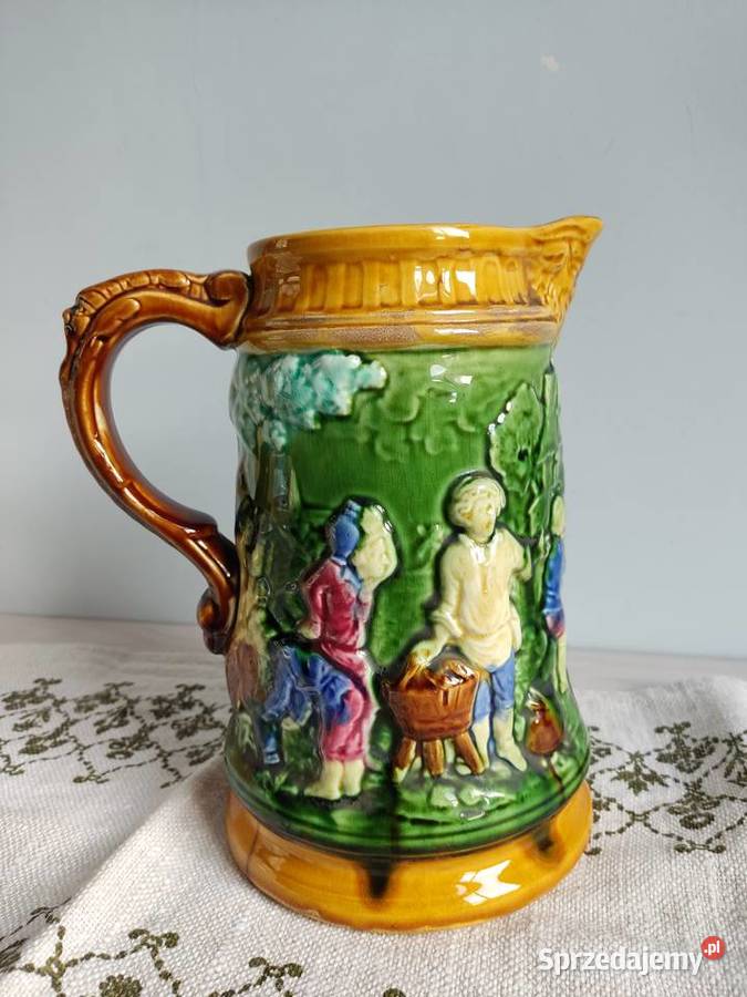 Dzbanek kufel ceramiczny Antique Boch Freres Głuchołazy sprzedam